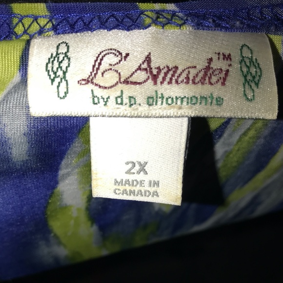 L'Amadei Blouse With Bellowing Sleeves Size 2X - Picture 3 of 4